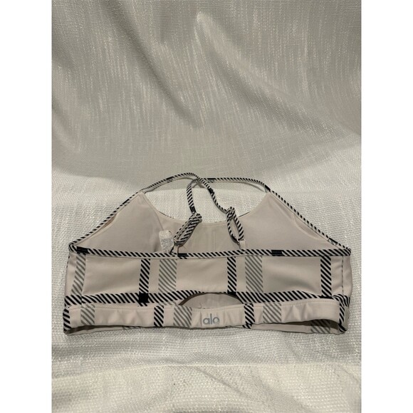 Alo Yoga Airlift Plaid 2pc Set Womens L High-Waisted Leggings + Bra - Picture 7 of 7